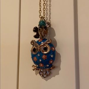 Long owl necklace